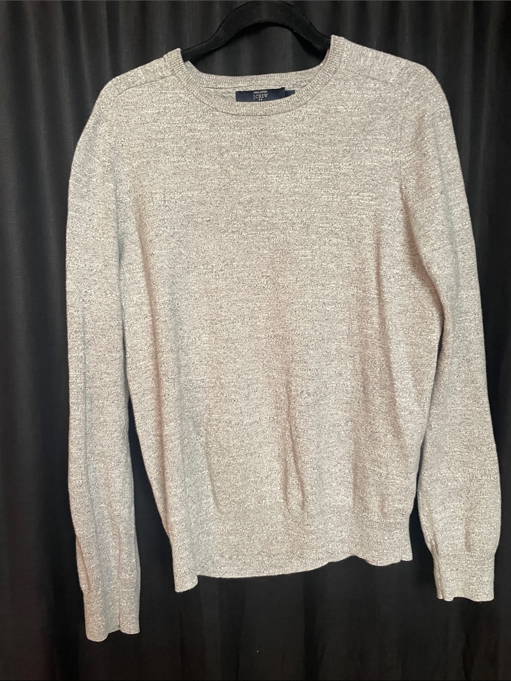 J. Crew Men’s Heather Light Gray Crewneck Sweater